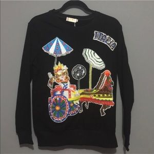 Italia embellished Sweatshirt SZ S